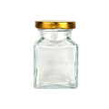 150ml square fruit jam glass jar with tall neck